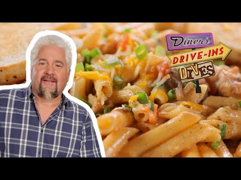 Smoky Blackened Chicken Pasta | Diners, Drive-ins and Dives with Guy Fieri | Food Network