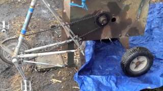 preview picture of video 'Bicycle-Powered Bean Thresher'