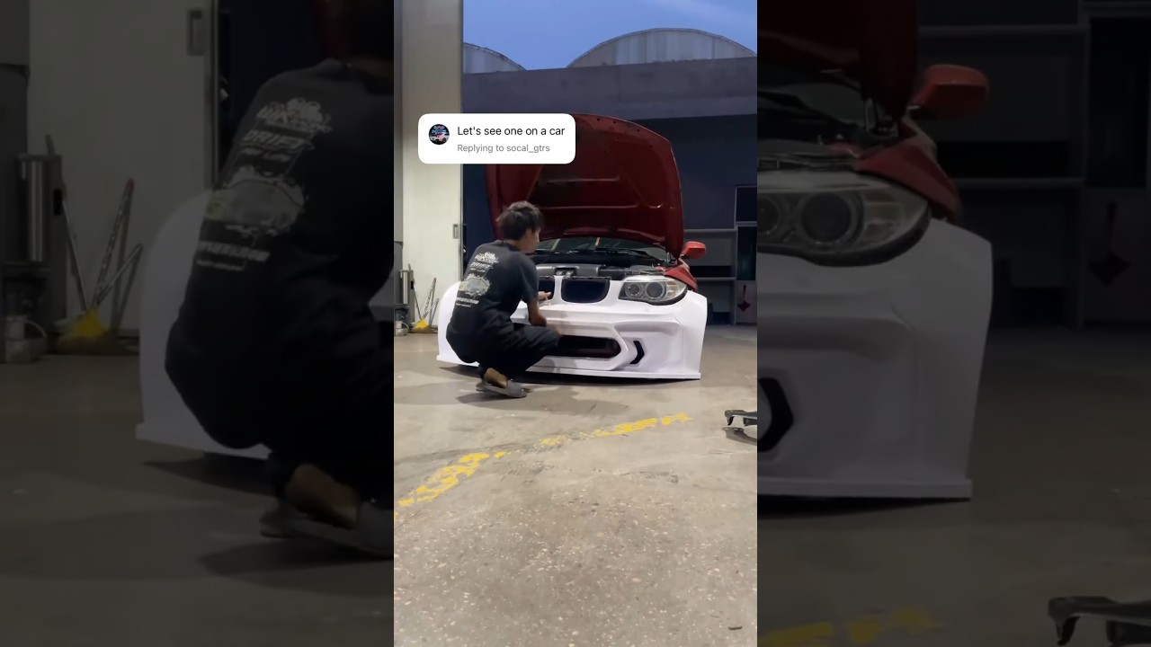 Testing 3dprinted BMW Bumper (Dowell3dprinter) #3dprinting #bmw #car