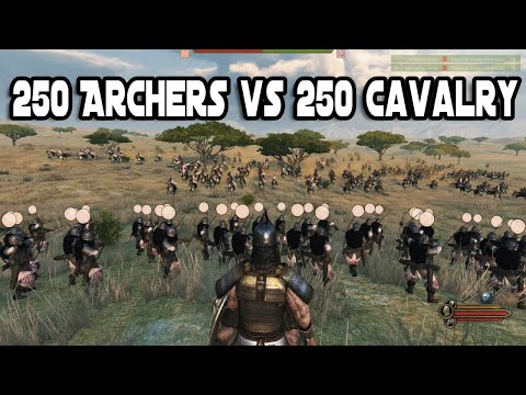 Mount & Blade 2: Bannerlord 250 Heavy Archers vs 250 Heavy Cavalry Epic 500 Unit Battle