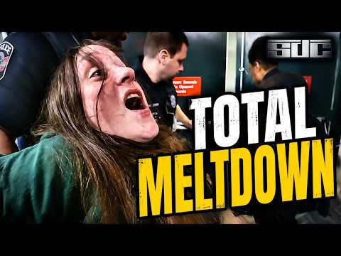 Woman Has COMPLETE MELTDOWN at Airport Gate
