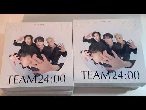 Peak Time Top 6 Album Unboxing | Team 24:00 (팀24시) Ver & Apple Music POBs ♡