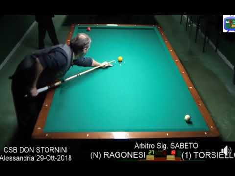 A.RAGONESI vs TORSIELLO TROFEO MENABO' OPEN BILIARDO ALESSANDRIA 2018