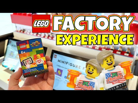 LEGO Store Minifigure Factory Experience & Tutorial 🖌 | Disney Springs LEGO Store