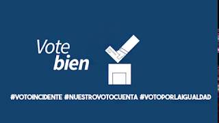 En las elecciones presidenciales,Nuestro voto cuenta