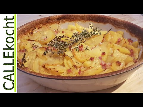Einfacher Kartoffelauflauf zubereiten - Schmuttkartoffeln Rezept