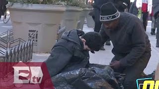 Experimento social: indigente ayuda a un niño de la calle en NY/ Entre Mujeres