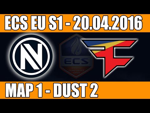 EnVyUs vs FaZe Clan | Map 1 (Dust 2) ECS EU Season 1 2016 CS:GO Week 2 (20.04.2016)