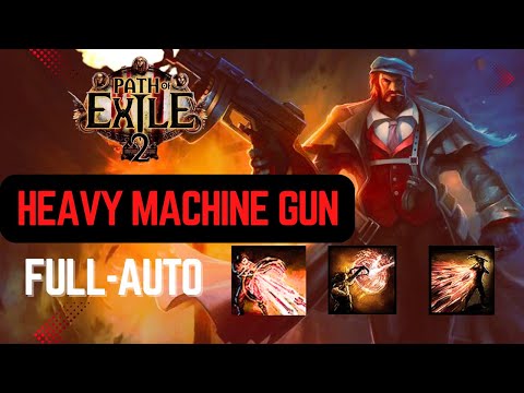 [ POE2 ] 0.3  Heavy Machine Gun Build. Full-auto justice! [ Witch Hunter ]