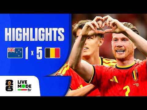 Nova Zelândia 1-5 Bélgica (WC 2026)