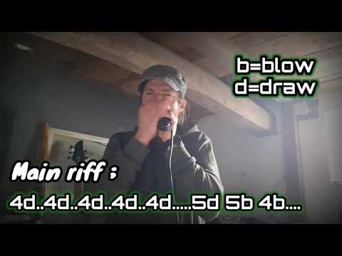 Easy harmonica riff with tab / Bro hymn Pennywise