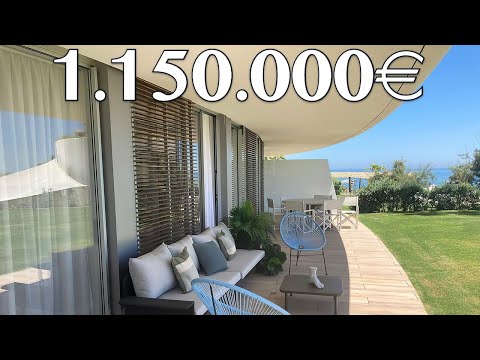 BRAND NEW! First Line BEACH Luxury Apartment【1.150.000€】20 min Puerto Banus Marbella