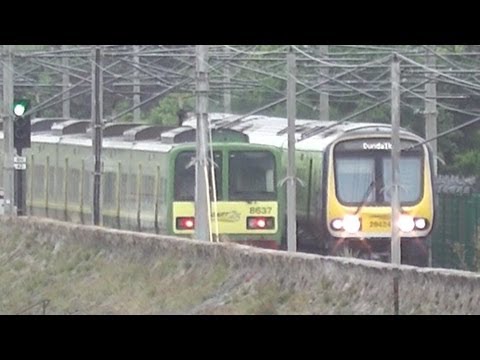 Irish Rail 8520 and 29000 Class Trains - Blackrock, Dublin