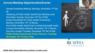 Public Health AmeriCorps Poster Session Office Hours