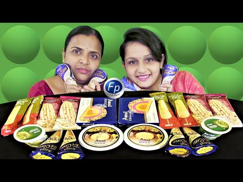 ICE CREAM EATING CHALLENGE BENGALI | Cornetto Punjabi kulfi Amul hum tum - Cassata - Pistachio crush