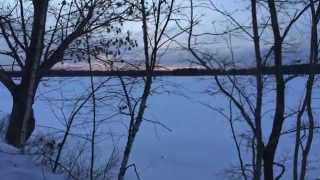 preview picture of video 'Snow covered Massabesic Lake|  Auburn NH'