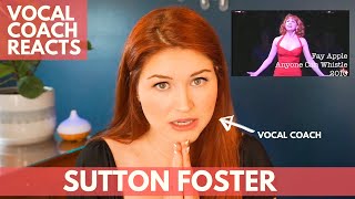 SUTTON FOSTER I Best live vocals I Vocal coach reacts! (Pt. 2)