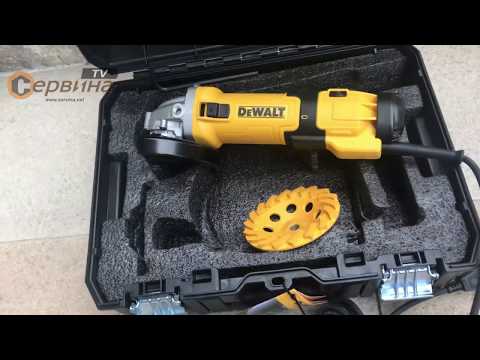 DeWalt kampinis šlifuoklis DWE4257KT-QS, 125 mm, 1500 W su priedais video