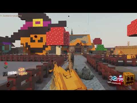 ColrMarkrs - Playing a Minecraft Halloween Themed Map Custom Zombies Bo3