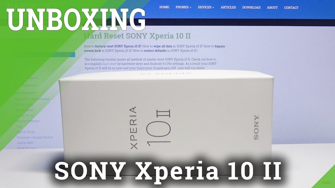 SONY Xperia 10 II UNBOXING – What’s the inside box / Quick Review