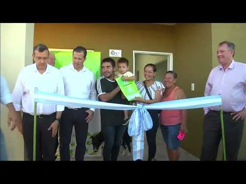 Entrega de viviendas In.Vi.Co en Colonia Libertad.