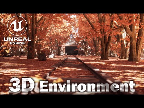 Autumn Season 3D Environment in Unreal Engine 5 #3danimation #3denvironment #autumn
