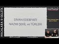 10. Sınıf  Edebiyat Dersi  Gazel Pratik Edebiyat - Divan Edebiyatı Nazım Şekil ve Türleri Yeni videolar için: https://goo.gl/JpWdhc Tüm videoların PDF&#39;leri: ... konu anlatım videosunu izle