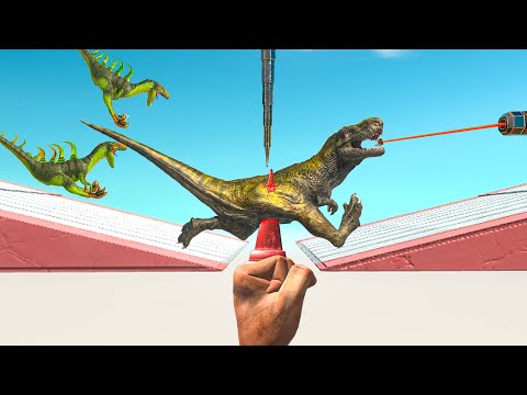 DANGEROUS SPIKE TRAP. Who Can Survive? - Animal Revolt Battle Simulator