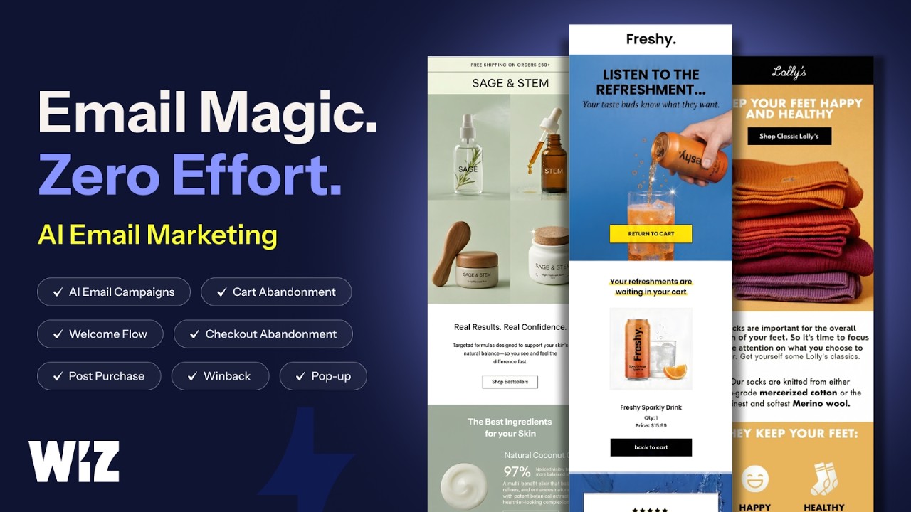 Wiz ‑ AI Email Marketing Demo