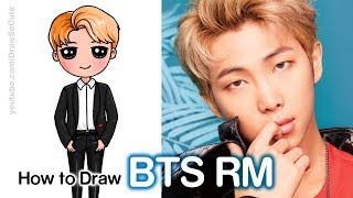 How to Draw RM  BTS