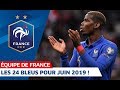 Les 24 Joueurs Pour Le Stage De Juin, Equipe De France I FFF 2019