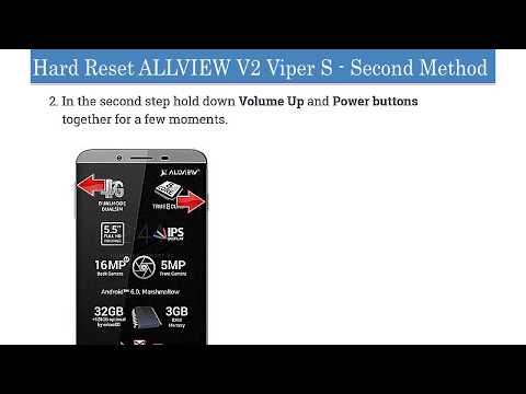 ALLVIEW V2 Viper S | Hard Reset | 2 Methods