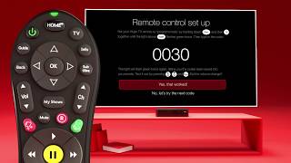 Programming your Virgin TV V6/TiVo remote to control your TV
