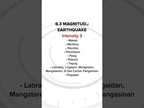 Niyanig ng magnitude 6.3 na lindol ang Calatagan, Batangas nitong Hunyo 15. #shorts