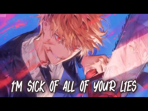 Nightcore - Sick Of U (BoyWithUke & Oliver Tree) - (Lyrics)