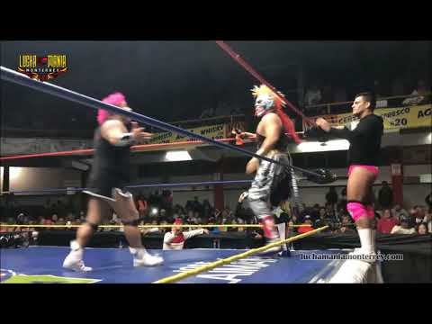 Pyscho Clown, Maximo y Mascara vs Dave, Murder y Monsther Clown - 3er Caida - 11 Febrero 2018