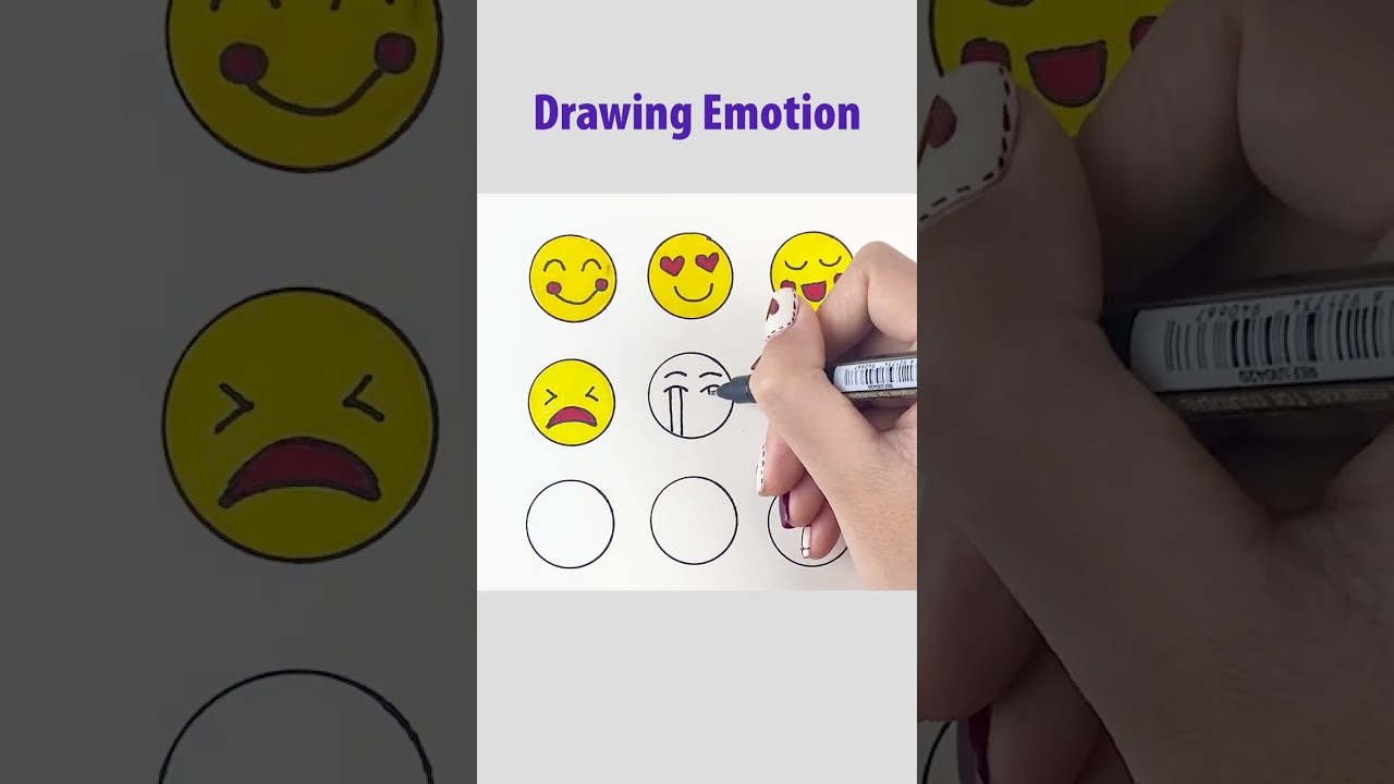 A Step-by-Step Guide to Drawing Emotion #shorts