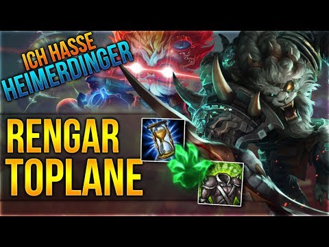 ICH HASSE HEIMERDINGER! Rengar Toplane [League of Legends] [Deutsch / German]