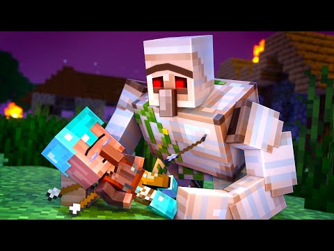 Iron Golem May Cry | 2 Story of One Little Villager | Minecraft Animation