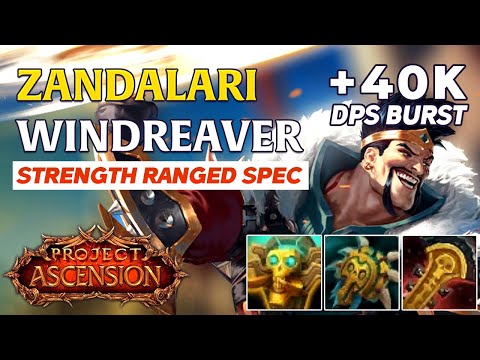 DRAVEN IN WoW - Zandalari Windreaver 30k DPS -  Ascension WoW