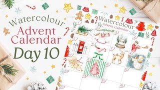Watercolour Advent Calendar Day 10 | Paint This Festive Scene