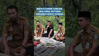 Viral Gotong Keranda Lewat Sungai di Ponorogo, Bupati Langsung Turun Tangan Beli Lahan