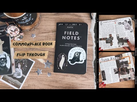 commonplace book flip through ✶ finished journal