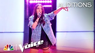 Karen Galera sings Mi Corazoncito The Voice Season 16 Blind Auditions - SUBTITULO INGLÉS
