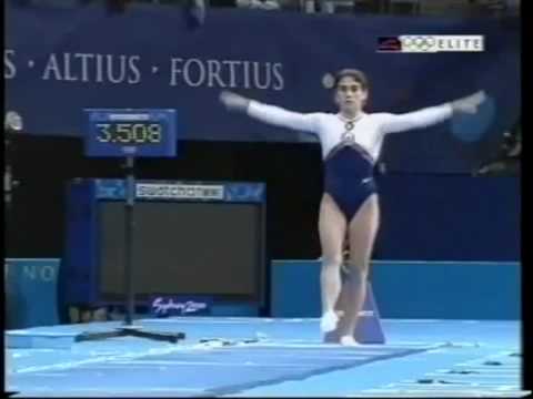 Oksana Chusovitina (UZB) 2000 Olympic Prelims - Vault 2