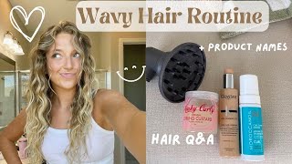 If you think you might have wavy hair, try this: EASY WAVY HAIR TUTORIAL :)