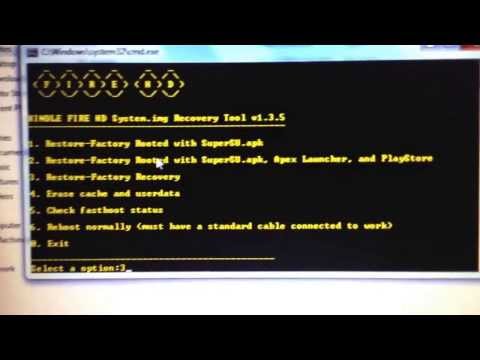 How to recover kindle fire hd from red screen
