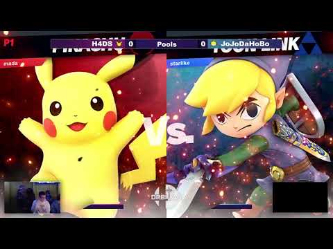 JoJoDaHoBo (Toon Link) vs H4DS (Pikachu) - Orbitar Stars - Pools