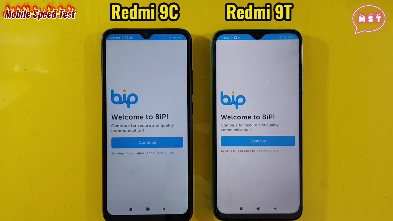 Redmi 9C vs 9T Speed Test Comparison MST Official