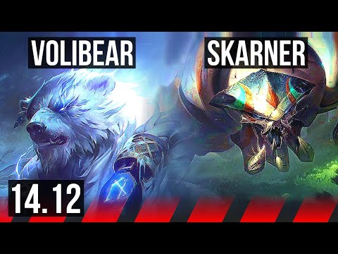 VOLIBEAR vs SKARNER (TOP) | 75% winrate, 6 solo kills, 6/1/2 | VN Diamond | 14.12